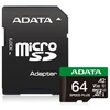 Atminties kortelė - ADATA Speed Plus 64 GB Micro SDXC 160 MB/s Skaitymas, 140 MB/s Rašymas