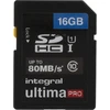 Atminties kortelė - Integral UltimaPro 16 GB SDHC 80MB CLASS 10 UHS-I U1