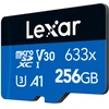 Atminties Kortelė - Lexar High-Performance 633x 256GB Micro SDXC, 100 MB/s, SD Adapteris