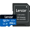 Atminties Kortelė - Lexar High-Performance 633x 256GB Micro SDXC, 100 MB/s, SD Adapteris