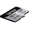 Atminties Kortelė - Lexar High-Performance Sidabrinis Plus Micro SDXC 1TB + Adapteris, 205 MB/s Skaitymas, 150 MB/s Rašymas