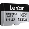 Atminties kortelė - Lexar High-Performance Sidabrinis Plus Micro SDXC 128GB 205 MB/s, Atsparus Vandeniui