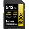 Atminties kortelė - Lexar Professional 1800x 512GB SDXC UHS-II U3 V60