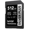 Atminties kortelė Lexar SDXC Professional Sidabrinis Plus UHS-I/U3/A2/4K R205/W150 (V30) 512GB