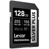 Atminties kortelė Lexar SDXC Professional Sidabrinis Plus UHS-I/U3/A2/4K R205/W150 (V30) 128GB