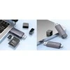 Atminties kortelių skaitytuvas Hoco HB45 USB-C/USB-A 2-in-1 USB3.0 pilkas