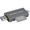 Atminties kortelių skaitytuvas - JJC CR UTC4AC Dual Slot USB 3.1 312MB/s Pilka