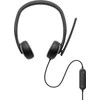 Dell | Ausinės | WH3024 | Įmontuotas mikrofonas | USB-C, USB-A | Juodos