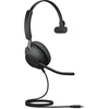 Ausinės - Jabra Evolve2 40 SE MS Mono, Triukšmo Naikinimas, Microsoft Teams, Juoda