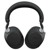 Ausinės - Jabra Evolve2 85 UC Stereo Ausinės, ANC, 10 Mikrofonų, 37 Valandų Baterijos Gyvavimo Trukmė, Juoda
