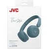 JVC, HA-S59W-AU, retro mėlynos sp. dinaminės ausinės, mikrofonas