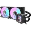 Aušinimo sistema - darkFlash DV240S 240mm ARGB PWM ventiliatoriai vario vandens blokas juodas