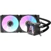 Aušinimo sistema - darkFlash DV240S 240mm ARGB PWM ventiliatoriai vario vandens blokas juodas