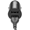 Automobilinis įkroviklis - everActive CC-25 12W Dviejų USB-A Prievadų Su USB-C Kabeliu LED, Juoda
