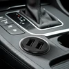 Automobilinis įkroviklis - everActive CC-25 12W Dviejų USB-A Prievadų Su USB-C Kabeliu LED, Juoda