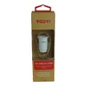 TOTI Dual USB Car Charger with micro usb cable 1m 2.1 A, Baltas