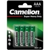 Baterija - Camelion AAA Super Heavy Duty Cinko-Karbono 1.5V 4 Pakelis