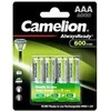 Baterija - Camelion AlwaysReady AAA 1.2V Įkraunama 600mAh 4 vnt.