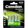Baterija - Camelion AlwaysReady AAA 1.2V Įkraunama 600mAh 4 vnt.