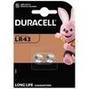 Baterijos - Duracell LR43/186/V12GA 1,5 V šarminės baterijos, 2 vnt.