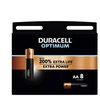 Baterija - Duracell Optimum MN1500 AA 1.5V Alkalinė 8 Pakuotė
