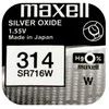 Baterija - Maxell 314 SR716W 1.55V sidabro oksidas 10 vnt.