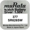 Baterija - Murata 377 (SR626SW) 1.55V Sidabro Oksido Laikrodžio Baterija 10 vnt.