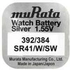 Baterija - Murata 392 384 SR41 1.5V Sidabro Oksido Laikrodžio Kalkuliatoriaus Nuotolinio Valdymo