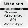 Baterija - Seizaiken 321 Sidabro Oksidas 1.55V 10 vnt.