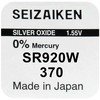 Baterija - Seizaiken 370 Sidabro Oksidas 1.55V 10 vnt.