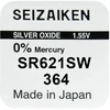 Baterija – Seizaiken SEIKO 364 (SR621SW) Sidabro Oksido Baterija Laikrodžiui, 1 vnt.