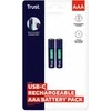 Baterija - Trust 25585 Įkraunama AAA 500 mAh 2-vnt.