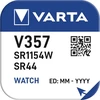 Baterija - Varta 357 SR44 1.55V sidabro oksidas 10 pakuotė