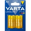 Baterija - VARTA Longlife AA 1.5V 6 Vnt.