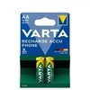 Baterija - VARTA Telefonui AA 1600mAh 1.2V NiMH Įkraunamos 2 vnt.
