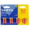 Baterijos - VARTA LR03 Max Power Šarminės Baterijos, 8 vnt.