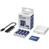 Baterijos – XTAR R6/AA 1,5 V ličio jonų 3 000 mAh × 4 vnt., USB-C dėžutė