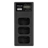 Baterijų Įkroviklis - Newell CD-USB-C Trijų Baterijų Įkroviklis Sony NP-FW50 Baterijoms, USB-C, Micro USB, Juodas