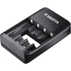 Baterijų Įkroviklis - Varta USB Quattro 57652, Įkrauna 4 Ni-MH AA/AAA Baterijas, Micro USB, Juoda