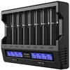 Xtar universalus 8 x Li-ion ir Ni-MH akumuliatorių įkroviklis su LCD ekranu VC8S