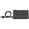 Baterijų Rinkinys - Westcott NP F970 Dviejų Baterijų Rinkinys su Dviejų USB Įkrovikliu 6600mAh Juodas
