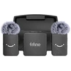 Fifine M9 tie mikrofonas set juodos spalvos