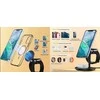 Belaidis įkroviklis CHOETECH, 15W, 3in1, magnetinis, juodas su stovu