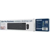 Klaviatūra Gembird KBS-WPS-01-W Slim Pro Business wireless desktop set, juodas, RU išdėstymas
