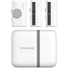 Belaidis Mikrofonas - 7Ryms DW10 Dviejų Kanalų Imtuvas ir Siųstuvai USB-C + 3.5mm Baltas
