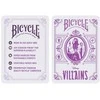 Bicycle Disney Villains Žaidimo Kortos (Violetinės)