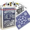 Bicycle Tally-Ho Fan Back Žaidimų Kortos (Mėlynos)