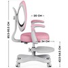 Mark Adler Junior 4.6 Rožinė swivel chair