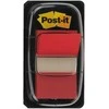 Plastikiniai žymekliai Post-it, 25x43mm, 50vnt., raudonos spalvos