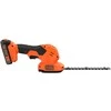 Black &amp; Decker Įrankis - Juodas+DECKER BCSS18D1-QW Belaidis gyvatvorių žoliapjovė 2 Ah baterija